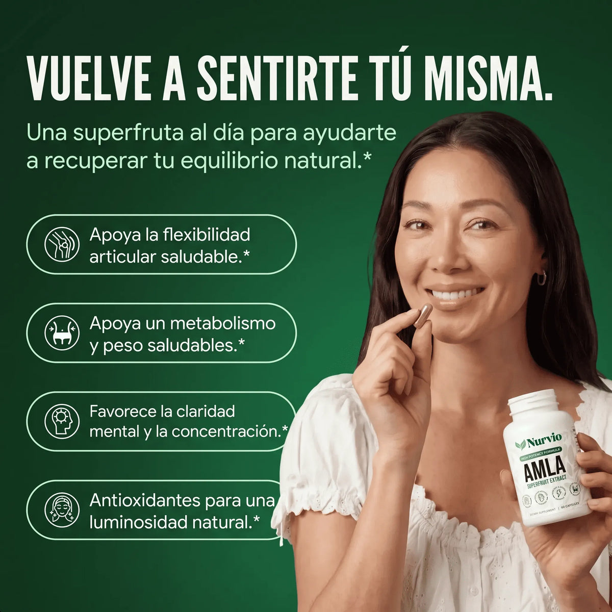 Cápsulas de Superfruta de Amla
