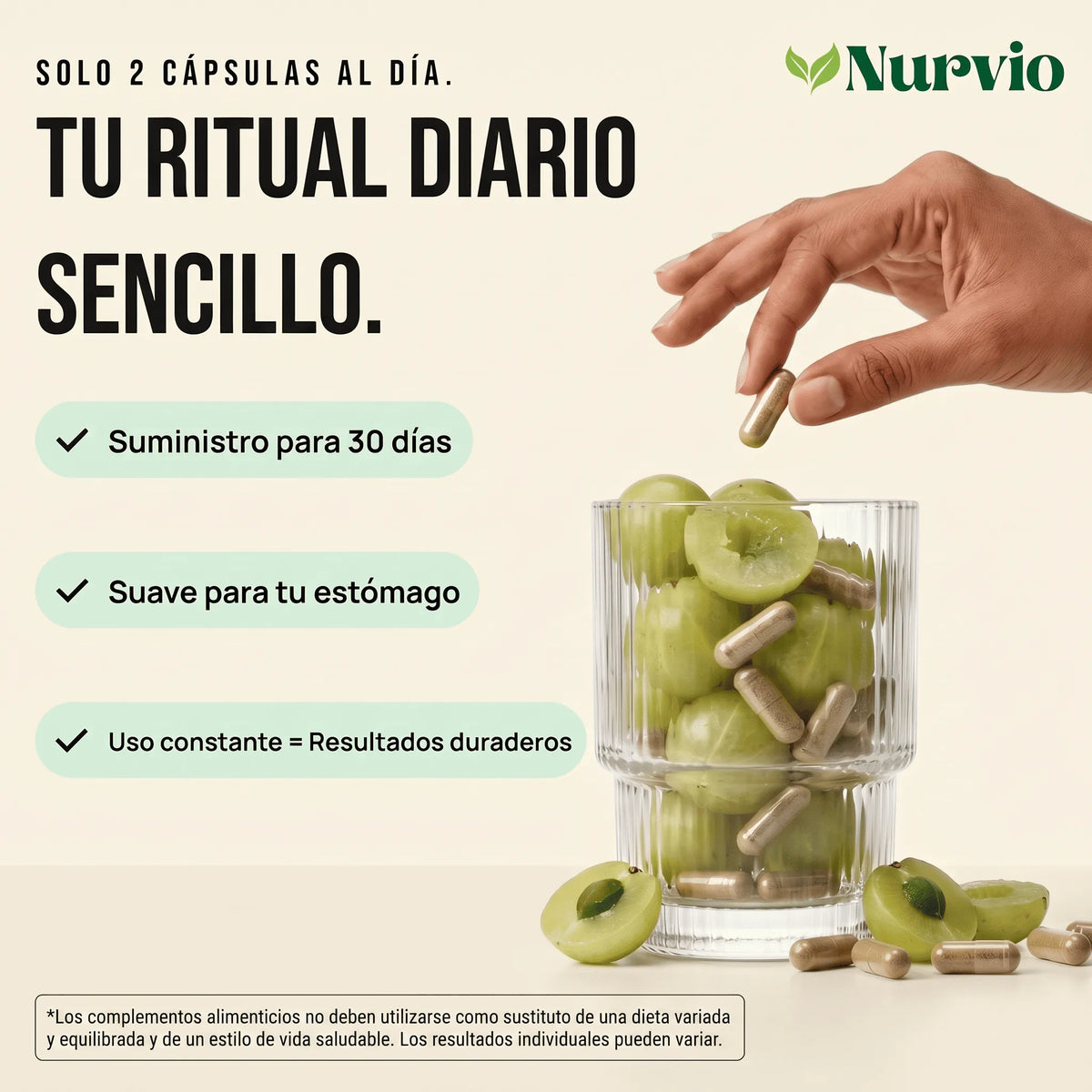 Cápsulas de Superfruta de Amla